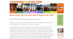 Desktop Screenshot of couponsforfun.com