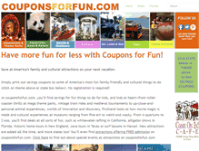 Tablet Screenshot of couponsforfun.com